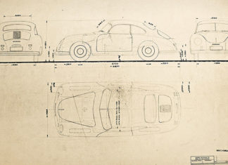 Porsche Technical Drawing Collection
