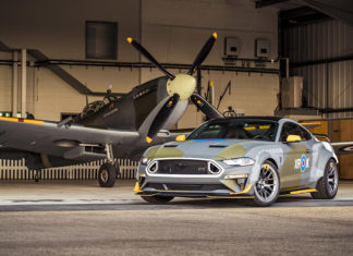 Vaughn Gittin Jr. Eagle Squadron Mustang GT at Goodwood Festival
