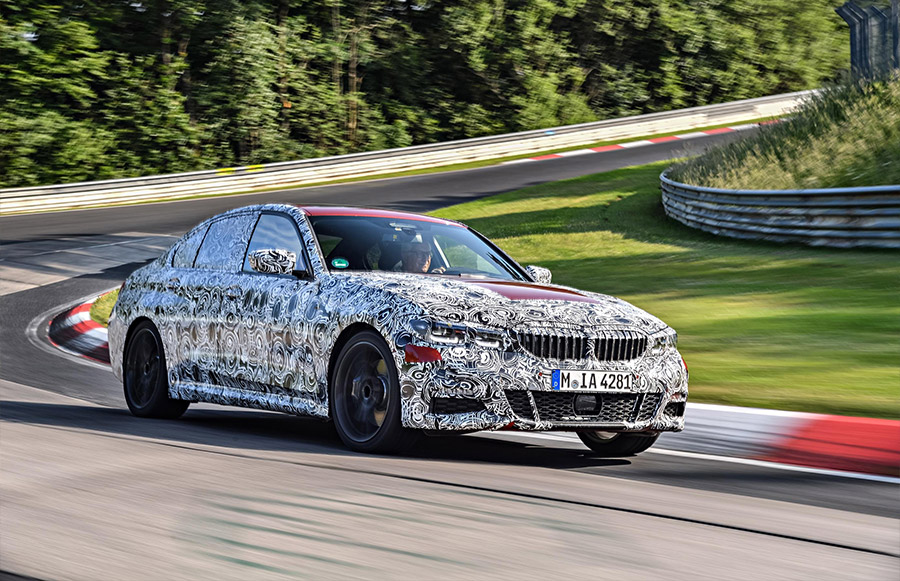 BMW 3 Series Sedan Tests at the Green Hell