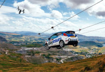 Dayinsure Skydriver Ford Fiesta Zip Line Stunt