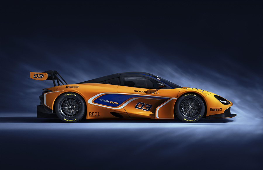 McLaren 720S GT3 Race Car Track Testing
