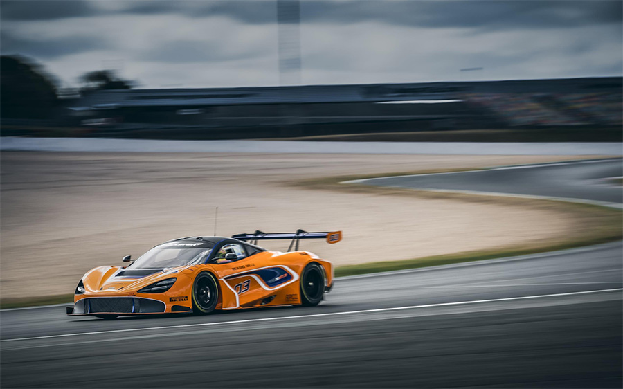 McLaren 720S GT3 Race Car Track Testing