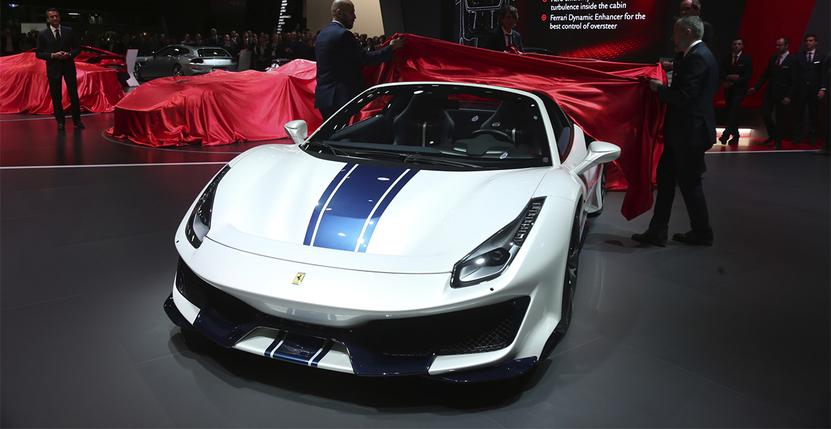 Ferrari 488 Pista Spider Makes European Debut At The Paris