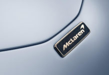 McLaren Speedtail 18 Carat White Gold Badging