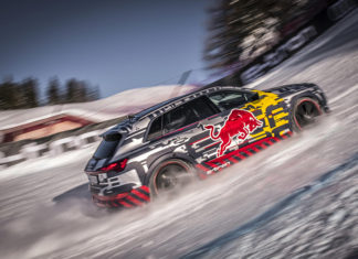 Mattias Ekström Audi e-tron Kitzbühel’s Streif Downhill Course