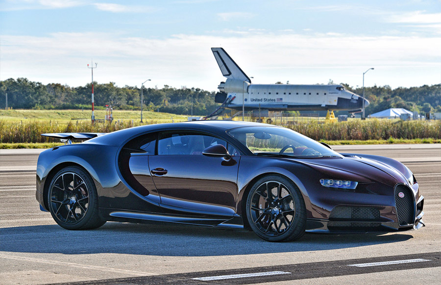 NASA Astronaut Jon McBride Bugatti Chiron Kennedy Space Center