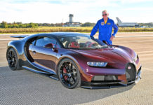 NASA Astronaut Jon McBride Tests the Bugatti Chiron at Kennedy Space Center NASA Astronaut Jon McBride Bugatti Chiron Kennedy Space Center