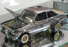 Classic Ford Escort Made of Gold, Diamonds and Silver