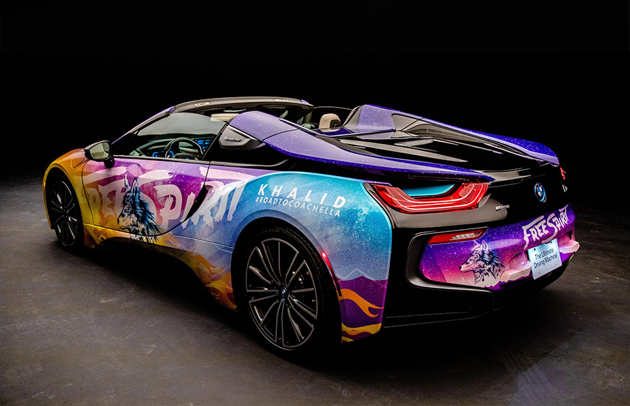 Khalid Coachella BMW i8 Roadster