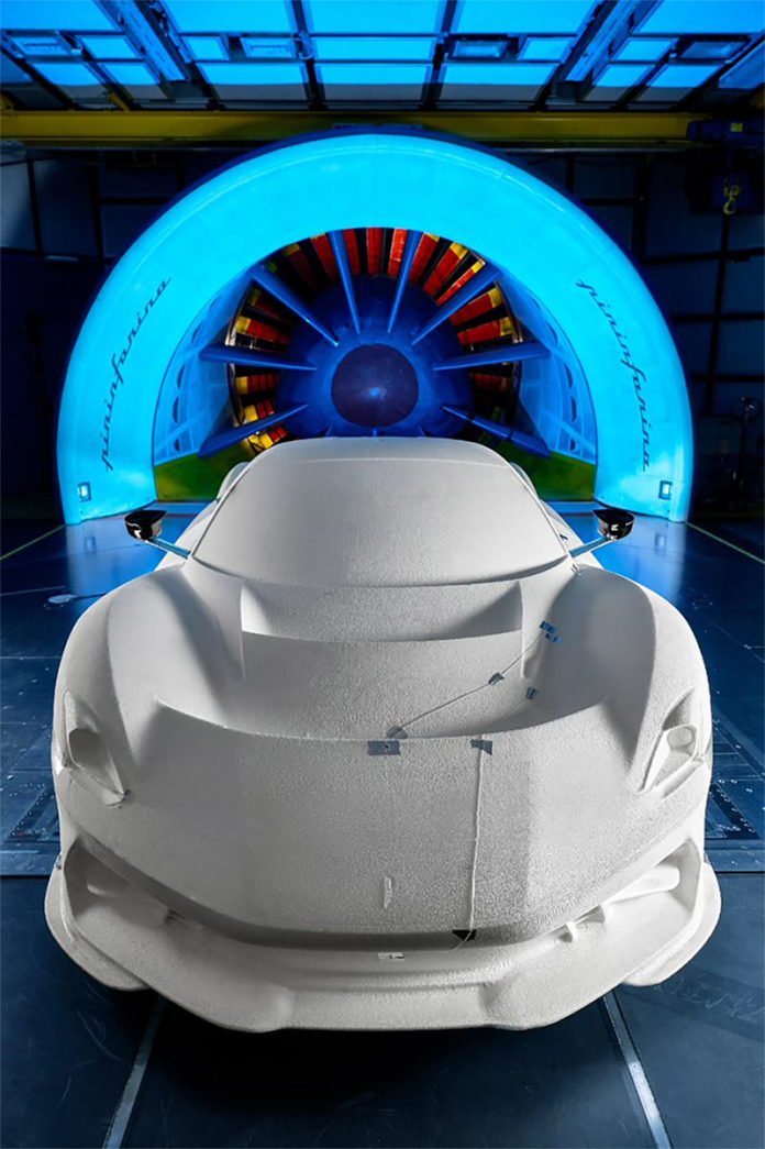 Wind Tunnel Testing the Pininfarina Battista Electric Hypercar