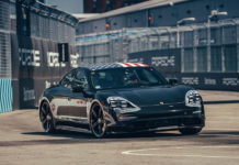 Porsche Taycan at new York Formula E