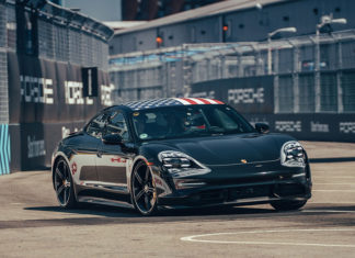 Porsche Taycan at new York Formula E