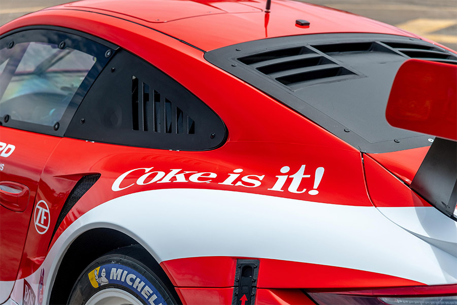 Porsche 911 RSR Coke Livery Petit Le Mans