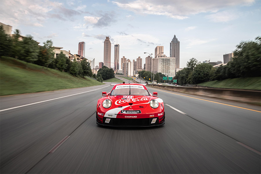 Porsche 911 RSR Coke Livery Petit Le Mans