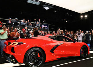 Charity to Receive $3 Million From Auction of Chevrolet Corvette Stingray VIN #0001 Detroit Children Fund 2020 Corvette Stingray Barrett-Jackson