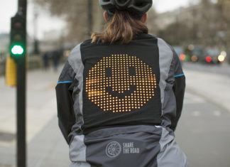 Ford Emoji Jacket Helps Drivers and Cyclists Communicate Ford Emoji Jacket