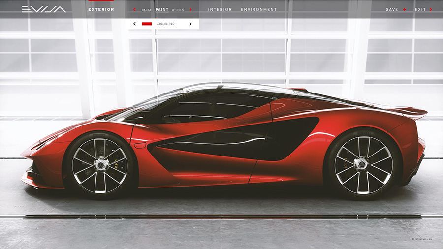 Lotus Evija Configurator