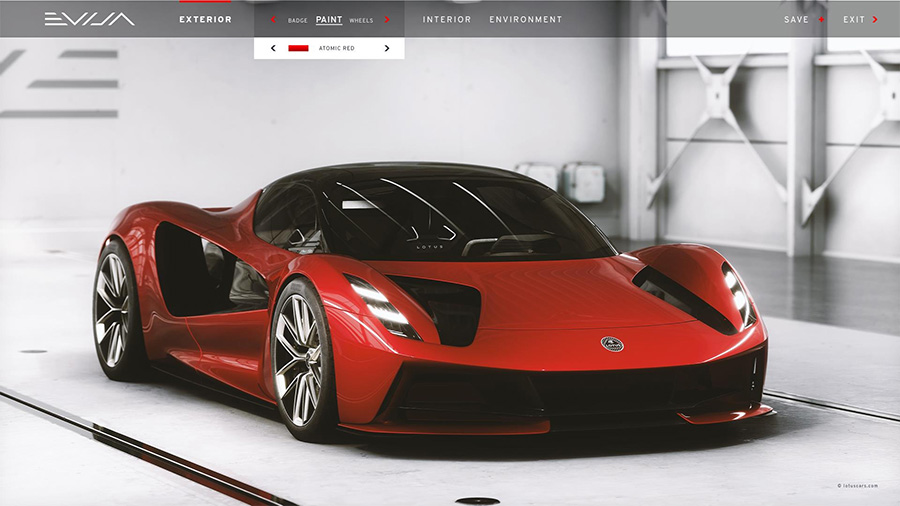 Lotus Evija Configurator