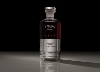 The Aston Martin Black Bowmore DB5 1964 Whisky comes in the Coolest Bottle Ever Aston Martin Black Bowmore DB5 Whisky
