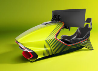 Aston Martin’s Racing Simulator is Made of Carbon Fiber and Starts at $68,314 Aston Martin AMR-C01 Curv racing simulator