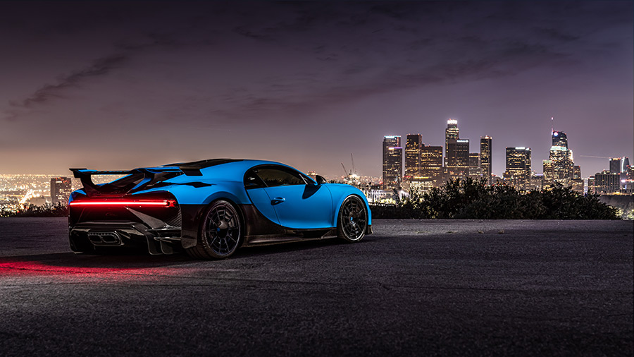 Bugatti Chiron Pur Sport USA Tour Los Angeles