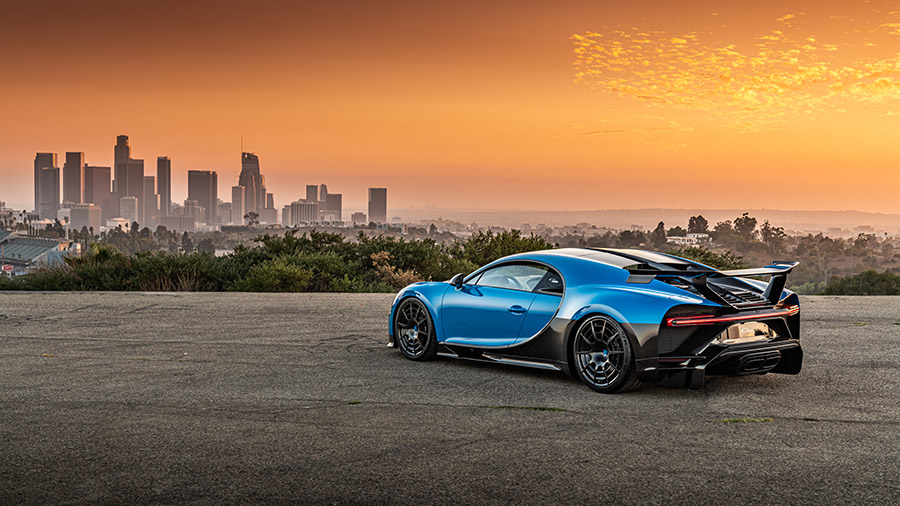 Bugatti Chiron Pur Sport USA Tour Los Angeles