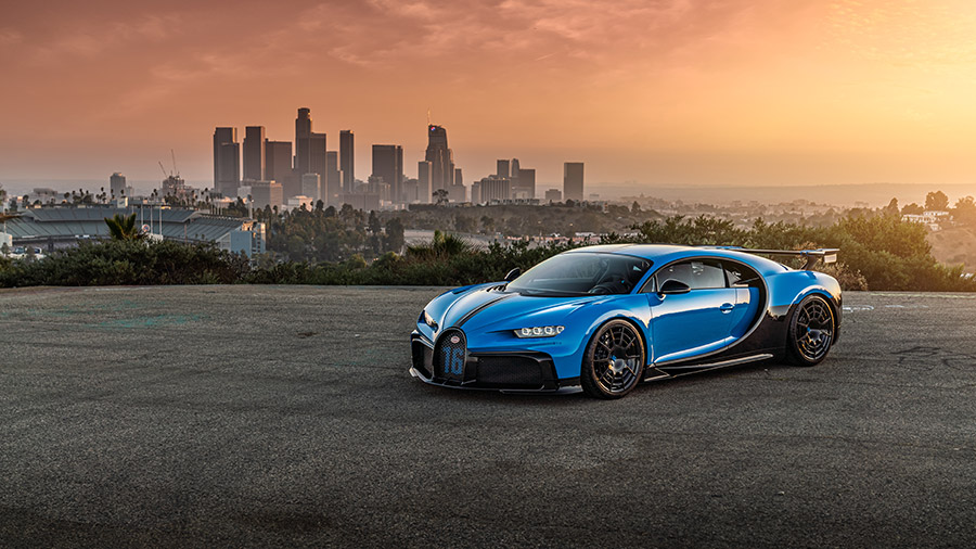 Bugatti Chiron Pur Sport USA Tour Los Angeles