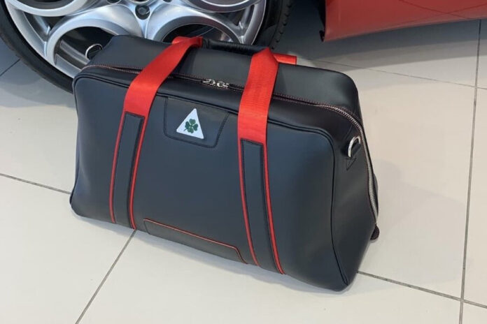 Jordan Bespoke Racing Red AR ‘Leather Art’ Duffle Bag