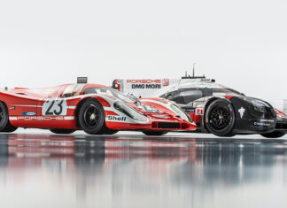 The Porsche 917KH Meets the Porsche 919 Hybrid