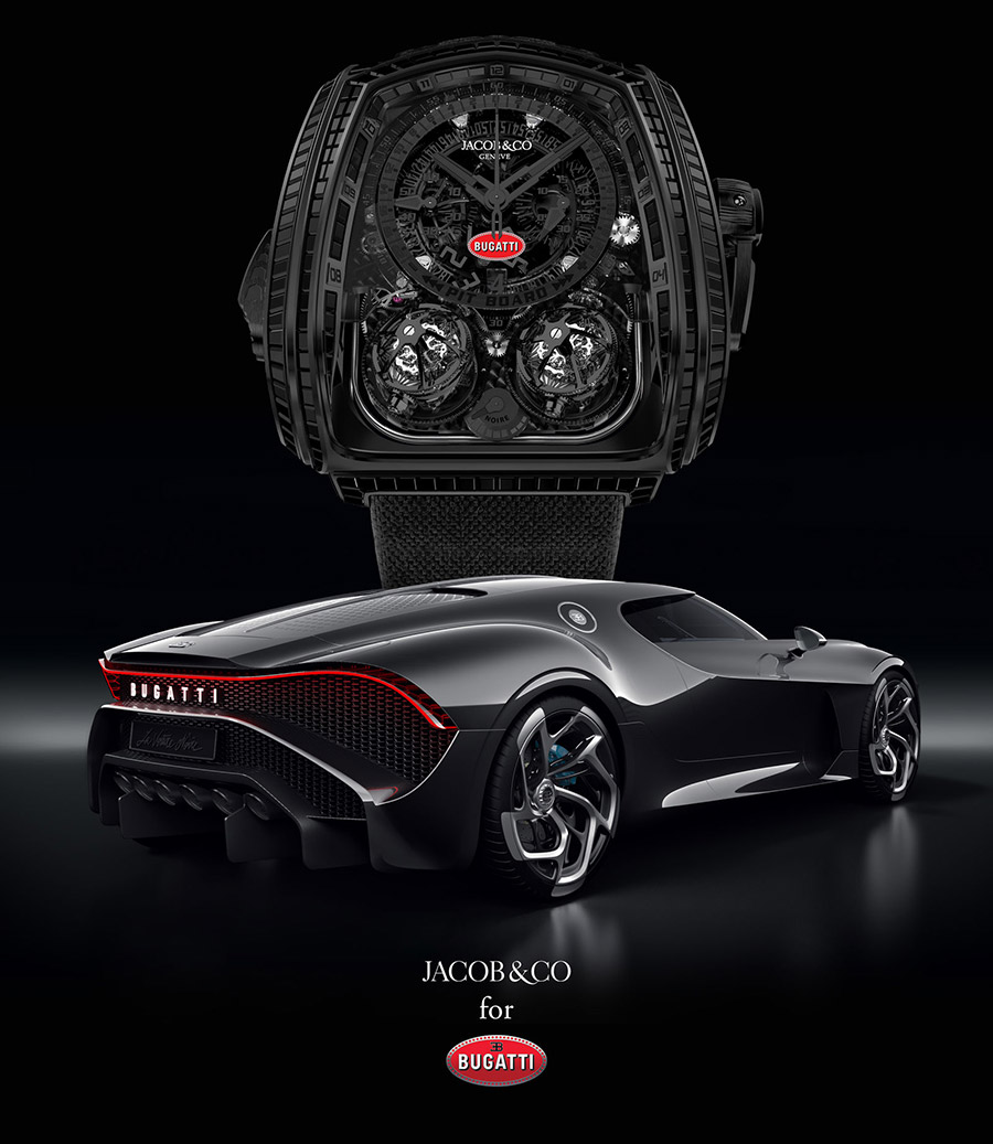 Jacob & Co. Twin Turbo Furious Bugatti La Montre Noire