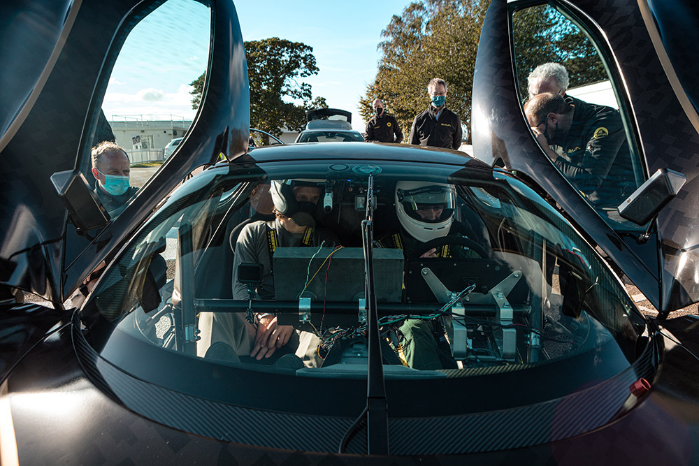Lotus Evija Black and Gold Livery Goodwood Debut
