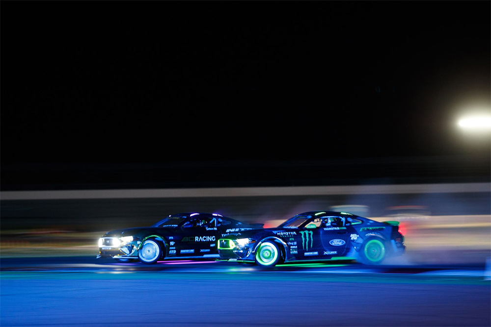 Formula Drift Implements Under Car LED Lighting