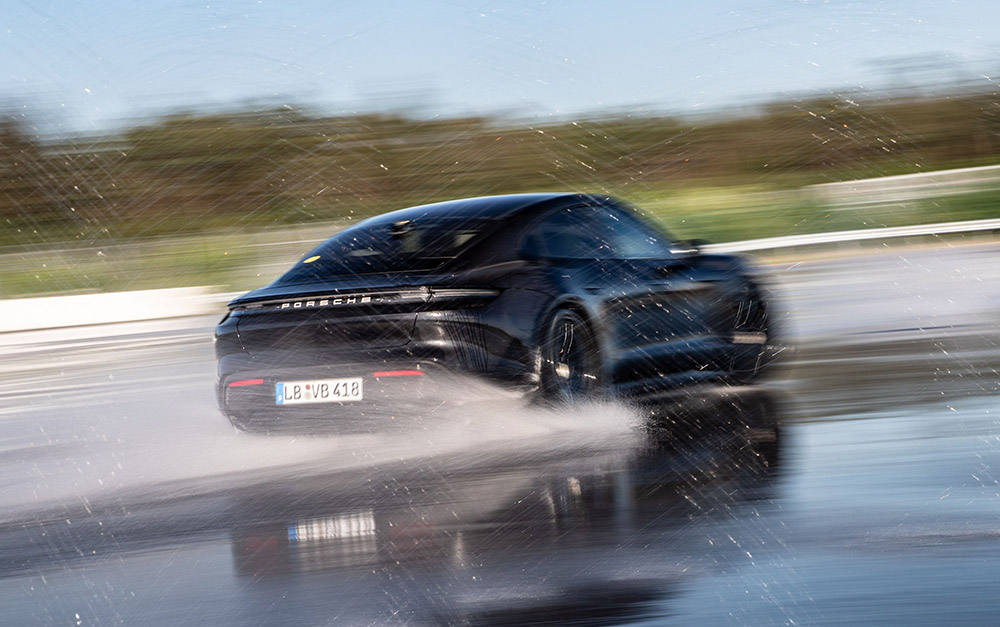 Porsche Taycan Drifts Guinness World Records Book at Hockenheimring