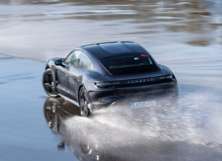 Porsche Taycan Drifts Guinness World Records Book at Hockenheimring