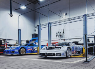 H.R Owens Bugatti EB110 Being Serviced