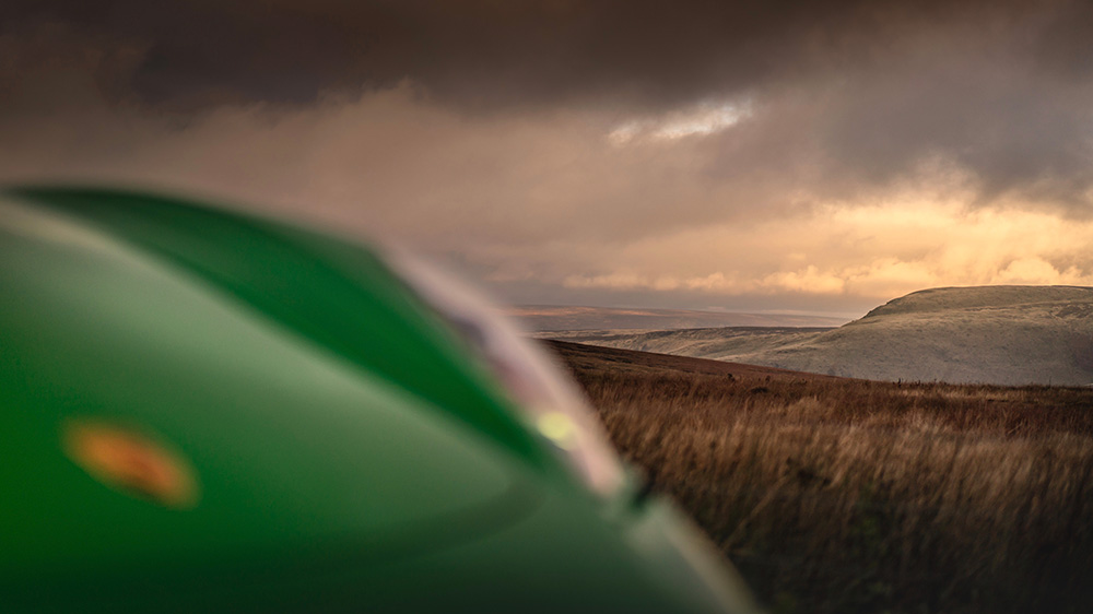 Porsche 718 Cayman on the Snake Pass in England