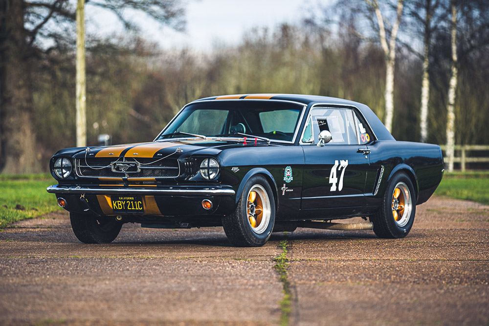 Silverstone Auctions Race Retro 1965 Ford Mustang 289 Sport Coupe (Notchback) Race Car