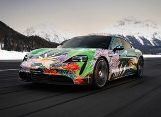 Artist Richard Phillips Porsche Taycan Artcar Charity Auction