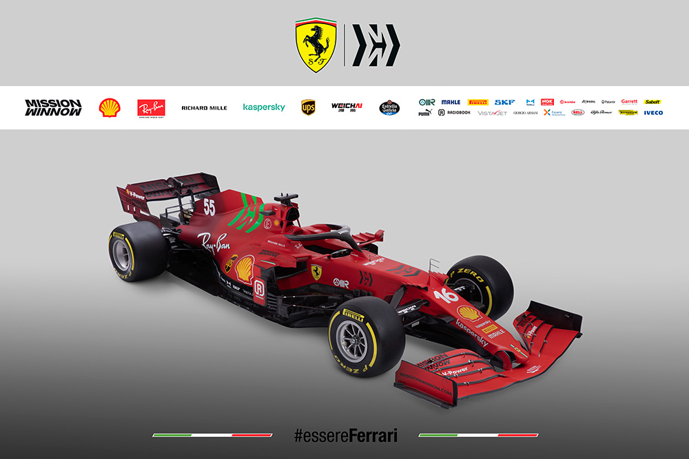 Scuderia Ferrari Mission Winnow SF21 F1 Race Car