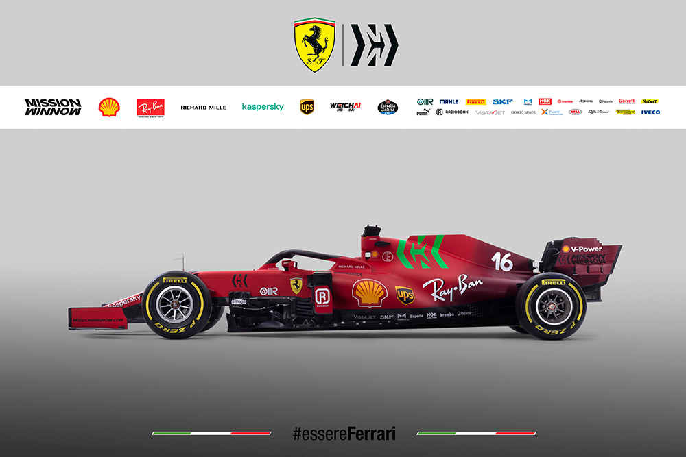 Scuderia Ferrari Mission Winnow SF21 F1 Race Car