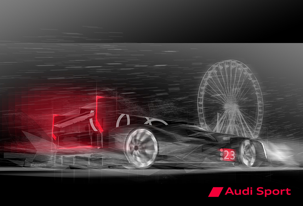 Audi lemans sports prototype largely completed