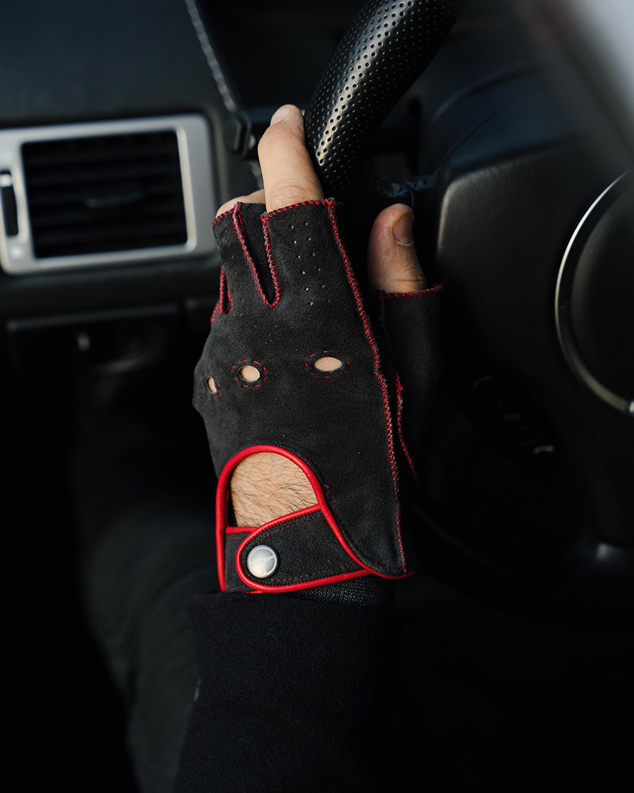 The Outlierman Powerslide Fingerless Driving Gloves