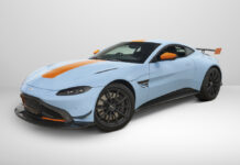 Gulf Blue Aston Martin Vantage Heritage Racing Edition at Bonhams Hong Kong Auction