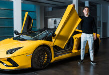 Football Star Paulo Dybala new Lamborghini Aventador S Roadster