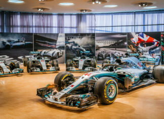 Seven Silver Arrows F1 Cars at the Mercedes-Benz Museum