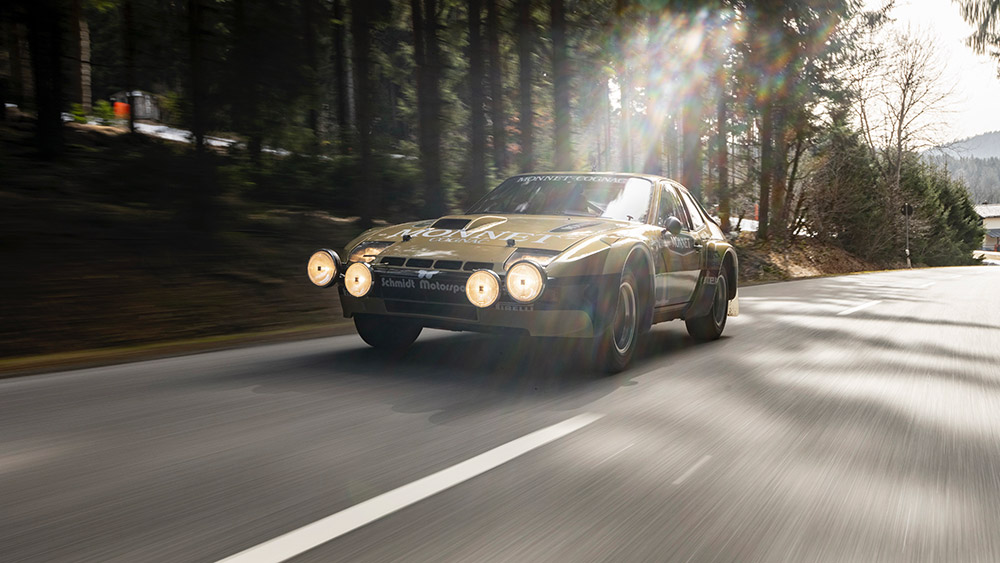 Walter Röhrl and the Restored 924 Carrera GTS Rally