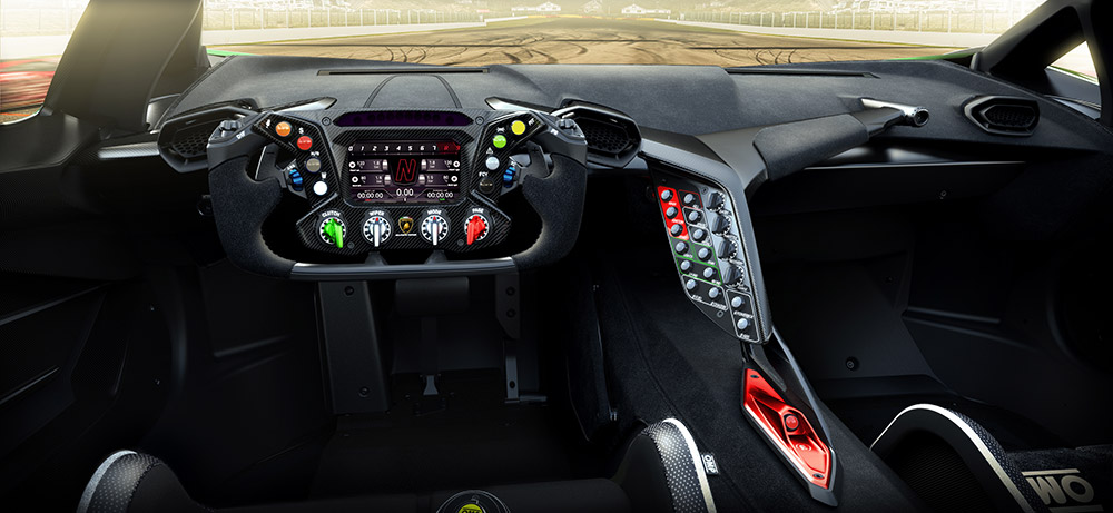 Lamborghini Essenza SCV12 FIA Homologated Carbon Fiber Chassis