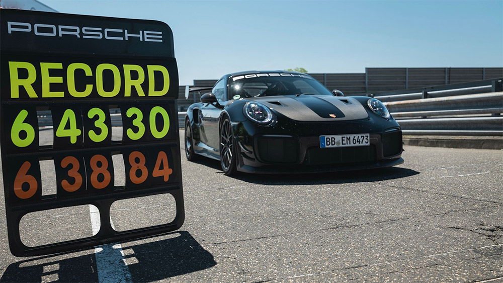 Porsche 911 GT2 RS Sets New Lap Record at the Nürburgring Nordschleife
