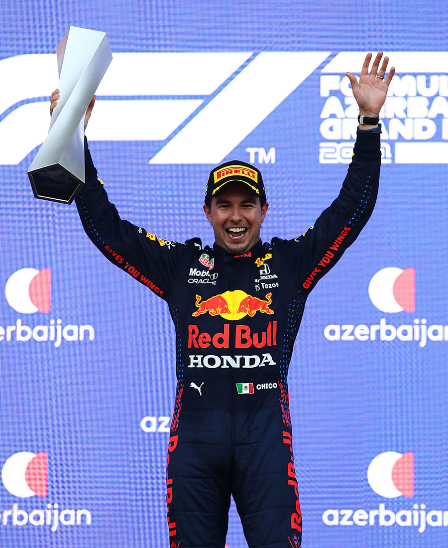 Honda’s Sergio Perez Wins F1® Azerbaijan GP