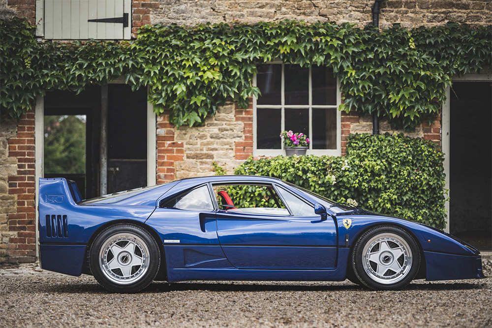 CURATED Welcomes An Aqua Blue Metallic 1989 Ferrari F40 To Its Miami  Showroom